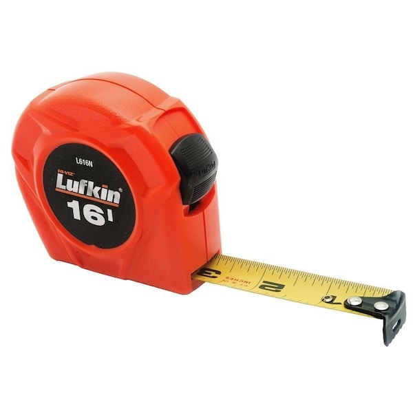 Cresent Lufkin Crescent Lufkin L600N Series Tape Measure, 16 ft L Blade, 34 in W Blade L616N - main
