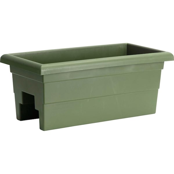 Novelty 24 in. Countryside Over the Rail Planter, Sage Green 26240 - main