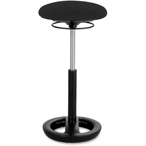 Safco Twixt Active Seating Stool - 22-32"H - Black 3001BL - main