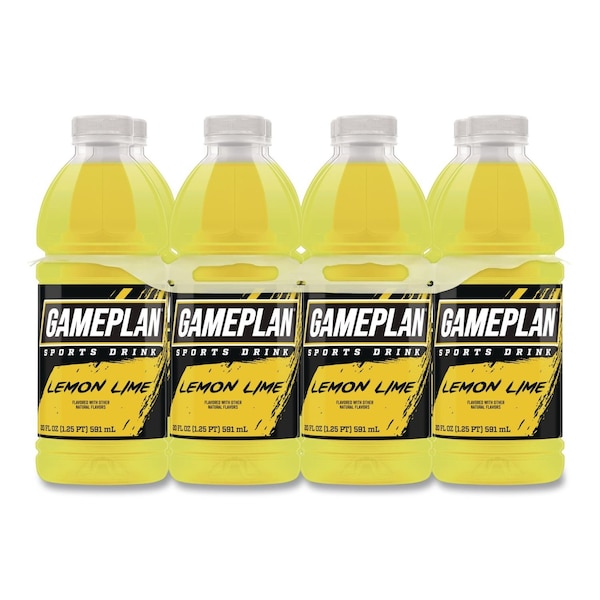 Niagara Bottling Gameplan Sports Drink, Lemon Lime, 20 oz Bottle, 24PK 0-27541-35423-2 - main