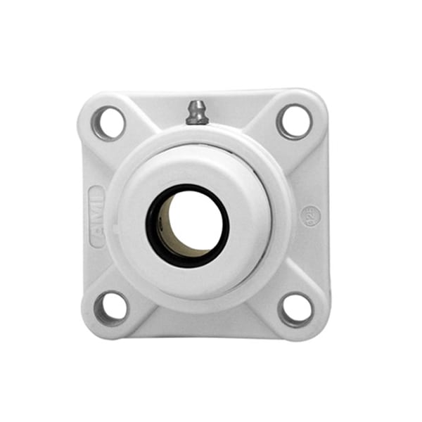 Ami Bearings SINGLE ROW BALL BEARING - 1-1/4in KANIGEN SET SCREW WHITE 4-BOLT FLANGE OPN COV UCFPL207-20MZ2CW - main