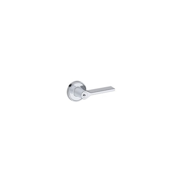 Baldwin Residential Door Levers Keyed Entry Reversible Bright Chrome ENANARRR260SMC - main