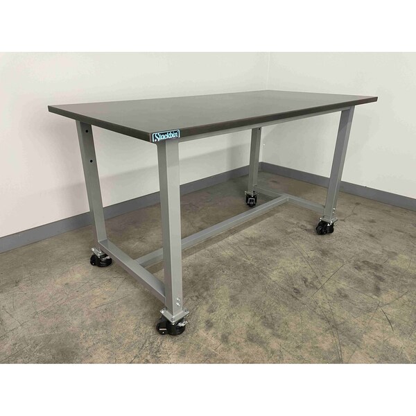 Stackbin Workbench, Mobile, Tubular, Frame PH4836-ISO-GN - main
