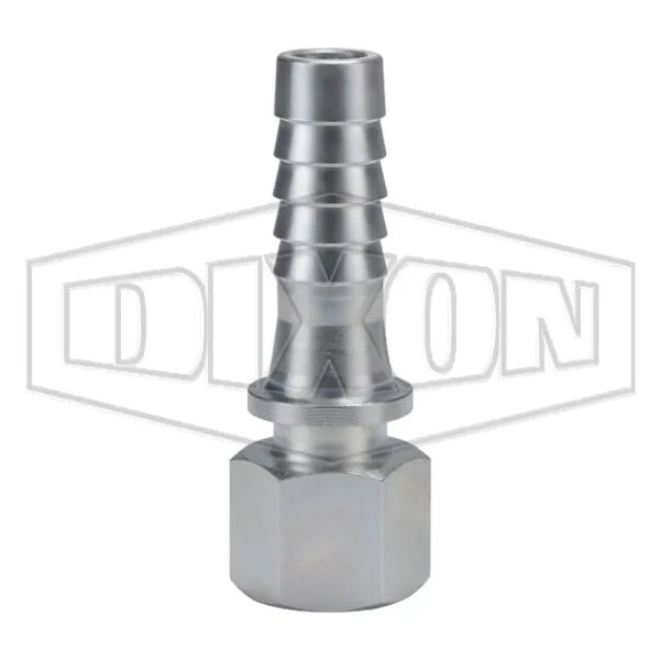 Dixon 3500 Nipple, 3/4 In, Fnpt x Hose Shank, Steel, Zinc Plated, Domestic 3554 - main