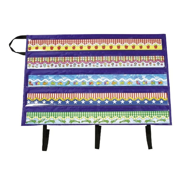 Carson Dellosa Carson-Dellosa Publishing Border Storage Pocket Chart, Blue/Clear, 41" x 24 1/2" CD5652 - main