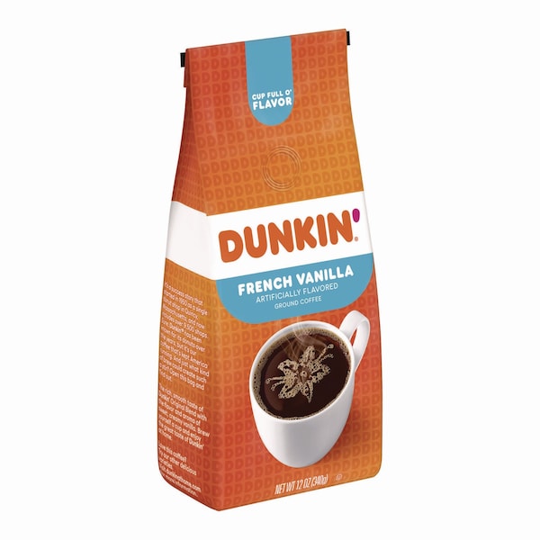 Dunkin French Vanilla Coffee, 12 oz Bag SMU00047 - main