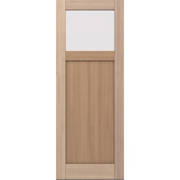 Doornmore CRF-P1G1, 37.75" x 98" ( 36" Door) Right Hand, Mahogany Top View Exterior Door CRF-P1G1-SW-3696_1_RI - main