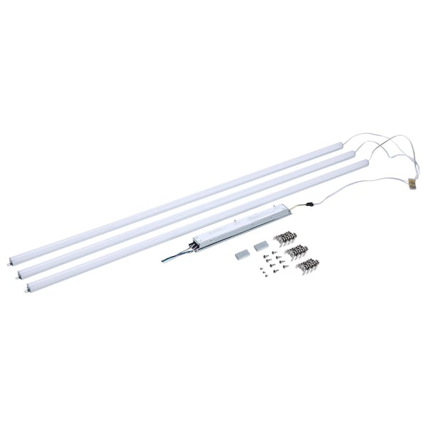 Nuvo 50/45/40/35/30 Watt LED Light Bar Retrofit Kit 3K/35K/4K/5K/65K CCT Selectable 3-Bars 4 Feet 120-277 65/1336 - main