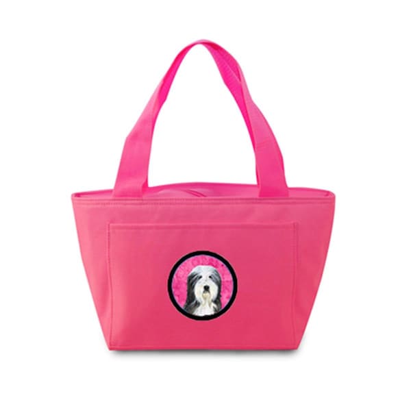 Carolines Treasures Pink Bearded Collie Zippered Insulated School Washable And Stylish Lunch Bag Cooler SS4773-PK-8808 - main