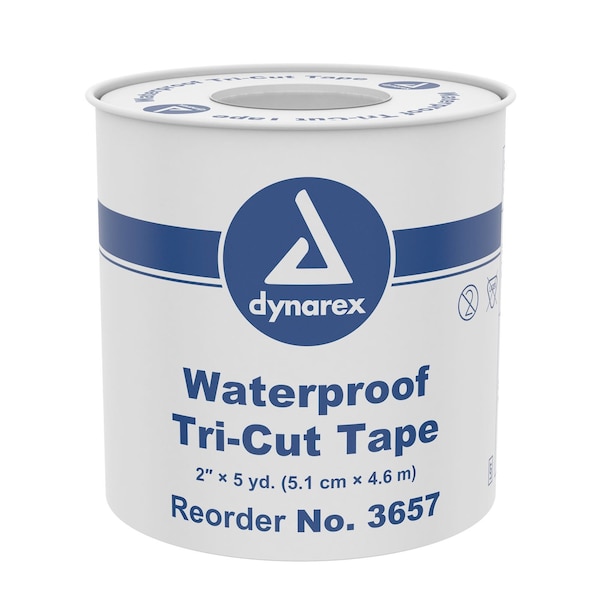 Dynarex Waterproof Tri-Cut Tape, 2"x5 Yards, 72PK 3657 - main