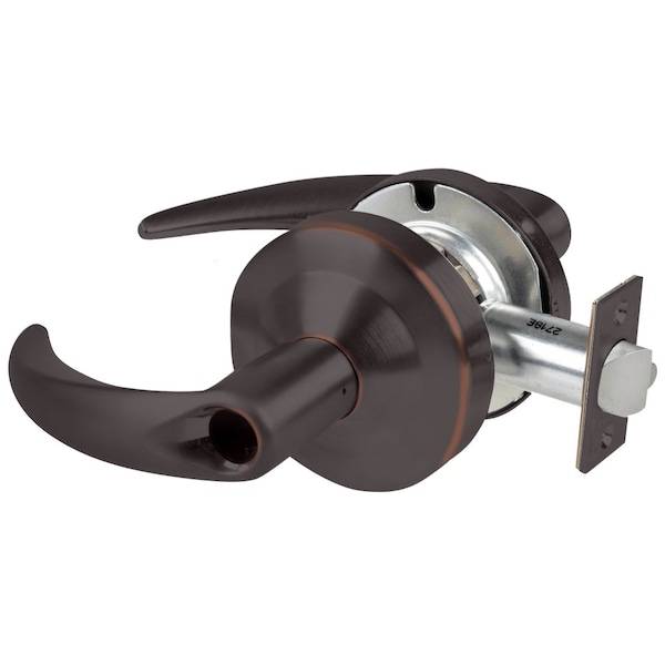 Schlage Grade 2 Entrance Cylindrical Lock with Field Selectable Vandlgard, Omega Lever, Conventional Less C ALX53L OME 643E - main