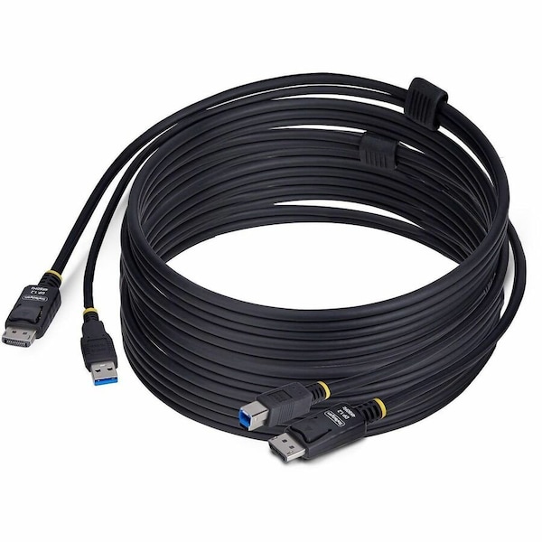 Startech.Com 10FT (3M) DISPLAYPORT AND USB 5GBPS KVM CABLE, 4K 60HZ, DP 1.2 AND USB COMBO CAB DU12210-KVM-CABLE - main