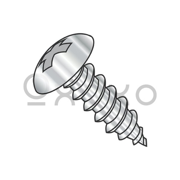 Oxoxo 8-18X3/4 Phil Full Contour Truss Self Tapping Screw Type AB Full Thread 18-8 Stainless, 4000PK 300973 - main