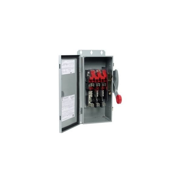 Eaton Heavy Duty Safety Switches DH 3P 60A 600V 50/60Hz 3Ph EA NEMA 12 DH362FDK - main