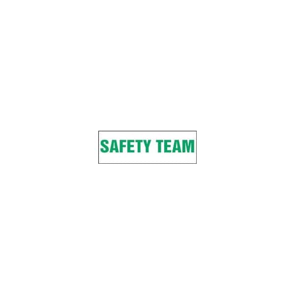 Accuform HARD HAT STICKERS SAFETY TEAM 1 LHTL362 - main