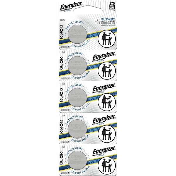 Energizer Coin Cell Battery, 2032, Lithium, 3V, PK5 ECRN2032 - main