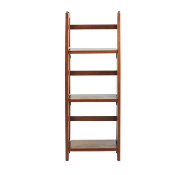 Casual Home 14 in. 3-Shelf Folding Bookcase, Mahogany 331-39 - main