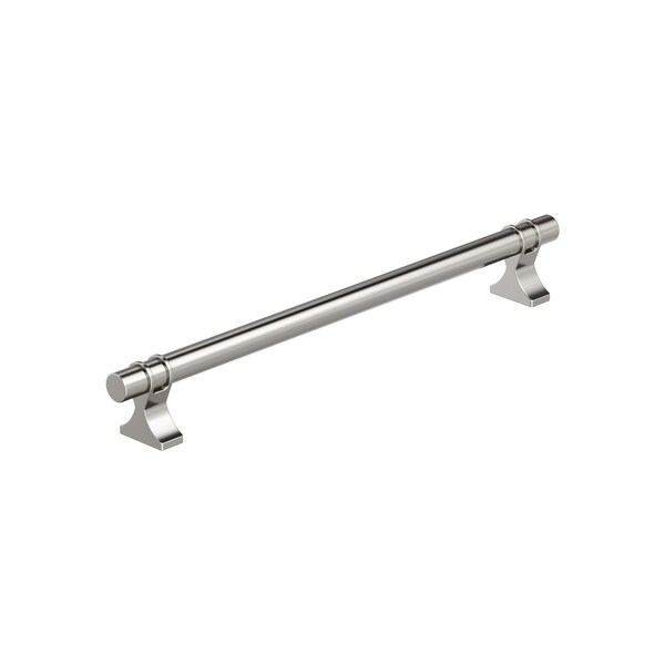 Amerock Davenport 8-13/16 inch 224mm Center-to-Center Polished Nickel Cabinet Pull BP36619PN - main
