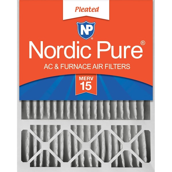 Nordic Pure 20x25x5 Pleated Air Filter, High Capacity, Electrostatically Charged Synthetic Media, MERV 15 20x25x5HM15-1 - main
