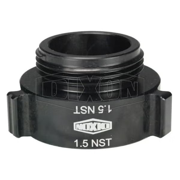 Dixon Style N37 Rocker Lug Hydrant Adapter, 1-1/2 in, Female NST NH x Male NST NH Connection, Hardcoat N37-15F15F - main