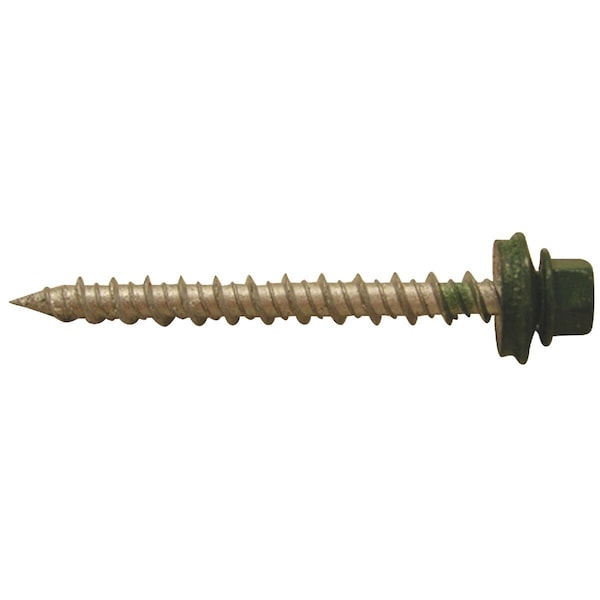All-Source No. 9 x 2 In. Hex Washered Green Framing Screw, 250PK 731685 - main