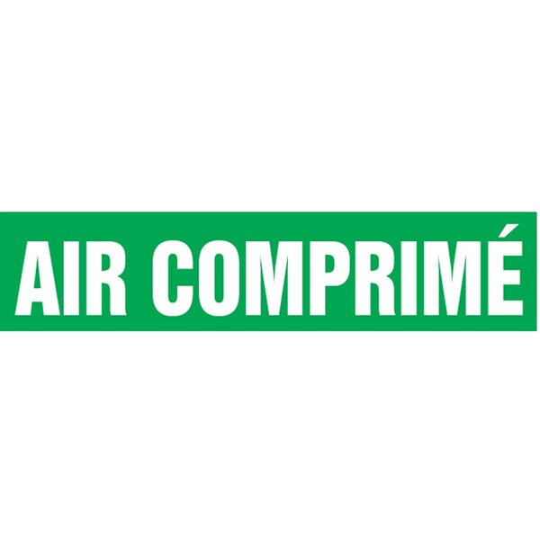 Accuform FRENCH PIPE MARKER AIR COMPRIM CRPK226STC - main