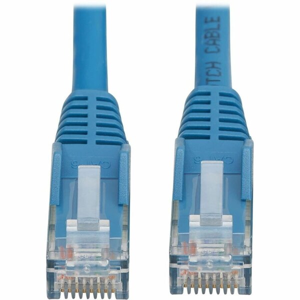 Eaton Tripp Lite Series Cat6 Gigabit Snagless Molded UTP Ethernet Cable RJ45 M/M, PoE, LSZH, Blue, 1 m N201L-01M-BL - main