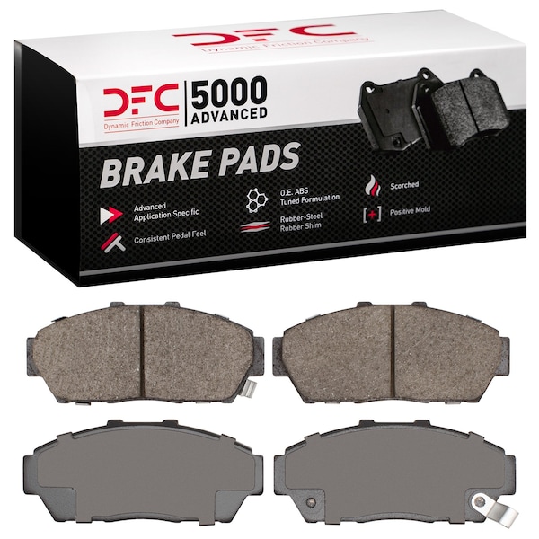 Dynamic Friction Co DFC 5000 Advanced Brake Pads - Ceramic 1551-0617-00 - main