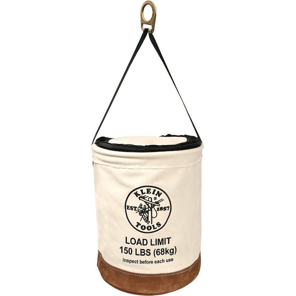 Klein Tools Bucket Bag, Natural, No. 1 Canvas, 1 Pockets 5104CLR22 - main