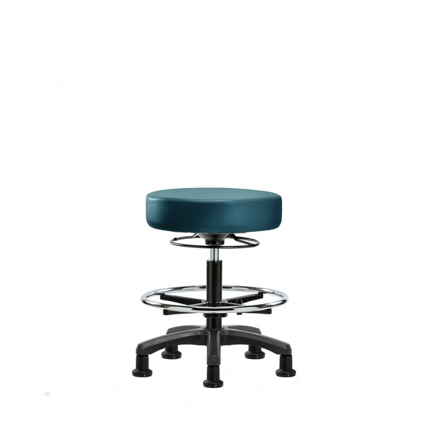 Blue Ridge Ergonomics Vinyl Mini-Stool, Med Bench, CF, Glides, Royal BR-VMBMS-RG-CF-RG-8801 - main