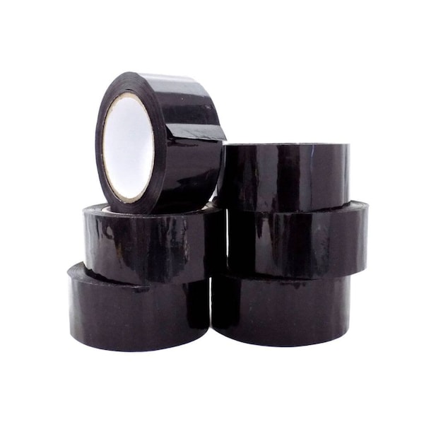 Wod Tape CSTC22SBA Commercial Grade Carton Sealing Packaging Tape: 49 in. x 110 yds WOD CSTC22SBA-49000-LOG-110-BLA - main