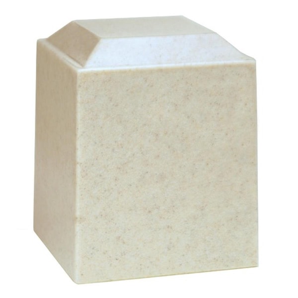 Fasttrack2Fitness Cultured Granite Cremation Electra Adult Urn, Vanilla Cream FA2054210 - main