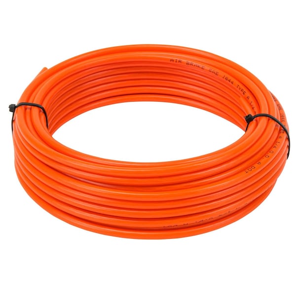 Mytee Products Air Line 1/2 in OD x 50 ft Orange SAE J844 Nylon Air Brake Tubing DOT Approved MP-ABT-1928-03-T - main