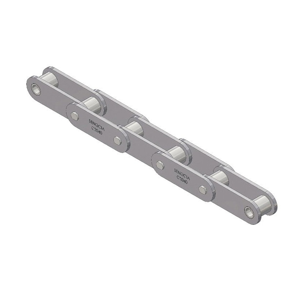 Senqcia C2040R100 Conveyor Series Double Pitch Riveted Standard , 100 ft OAL, 1P, .312 Dia x .313 W S-C2040R100 - main