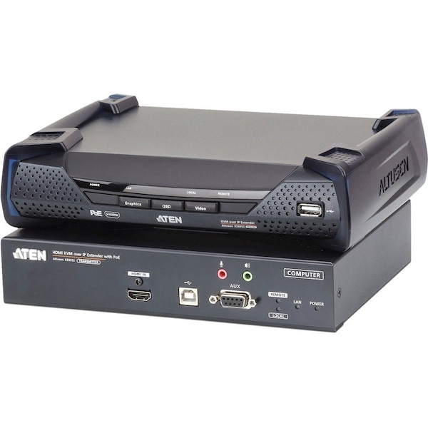 Aten 4K HDMI Single Display KVM over IP Transmitter with PoE-TAA Compliant KE8952T - main