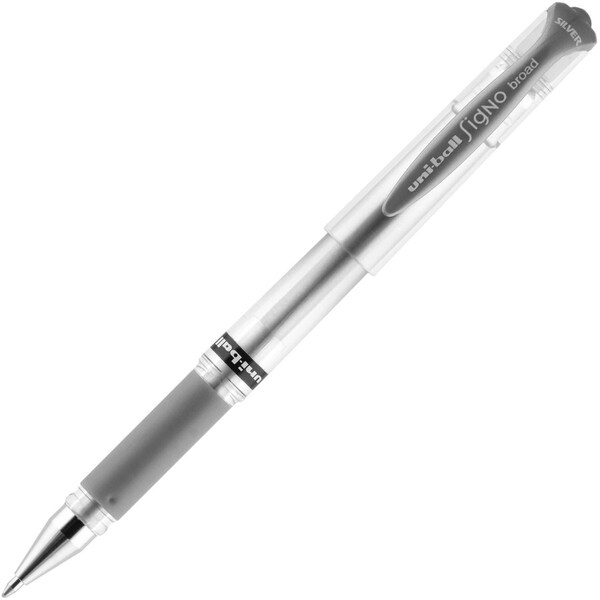 Uniball PEN, GEL, SILVER, 1.0, DZ, 12PK UBC60758 - main