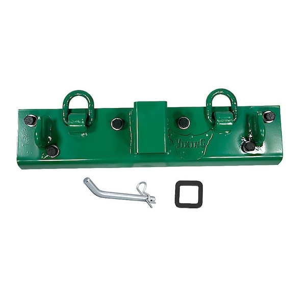 Mytee Products 22in x 5-1/2in Bolt-on Steel Plate w/ D Rings & Grab Hooks for Tractor Bucket TBP-DGH - main