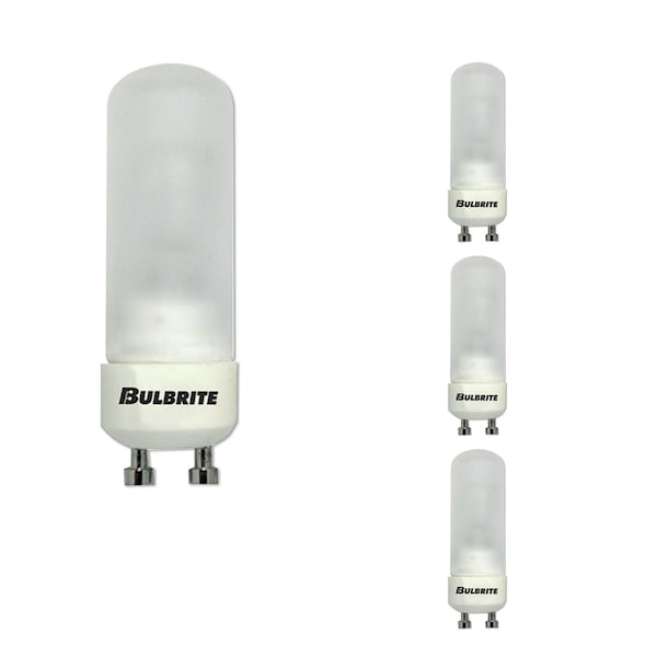 Bulbrite 50W Dimmable Halogen DJD Bulbs, Frost Glass, Twist & Lock Bi-Pin GU10 Base, 650lu , 4PK 862794 - main