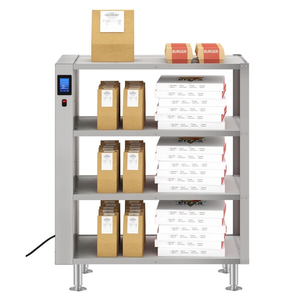 Koolmore Four-Shelve Commercial Take Out Warmer Cabinet with Touch Screen in Stainless-Steel, UL KM-WSC-T4 - main