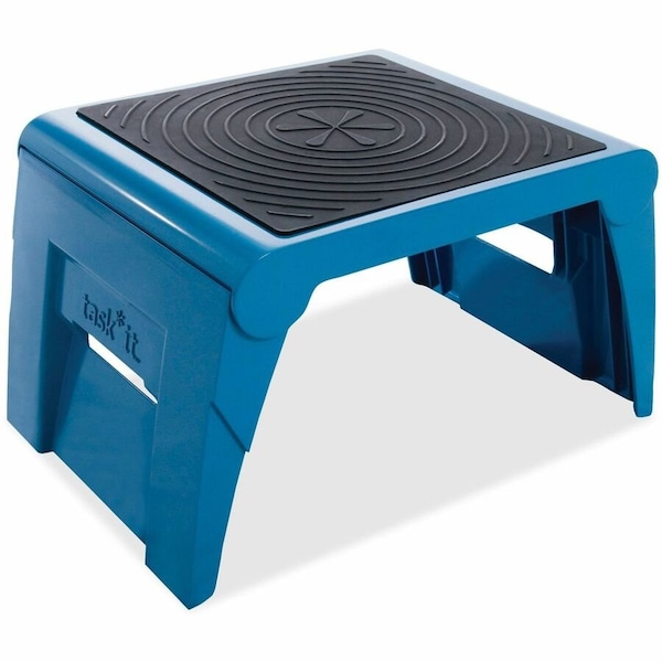 Cramer One Up Nonslip Folding Step Stool, 1 Steps, 11.3" Overall Height, Plastic, Blue CRA50051PK63 - main