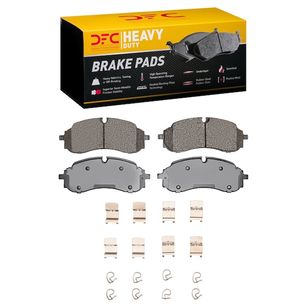 Dynamic Friction Co DFC Heavy Duty Pads and Hardware Kit 1214-2423-01 - main