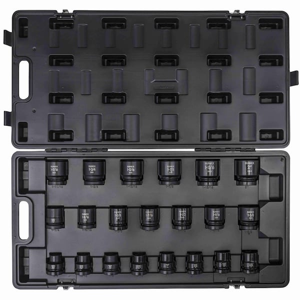 Sunex 1 in Drive Sae 6 Point Standard 21-Piece Impact Socket Set 5692 - main
