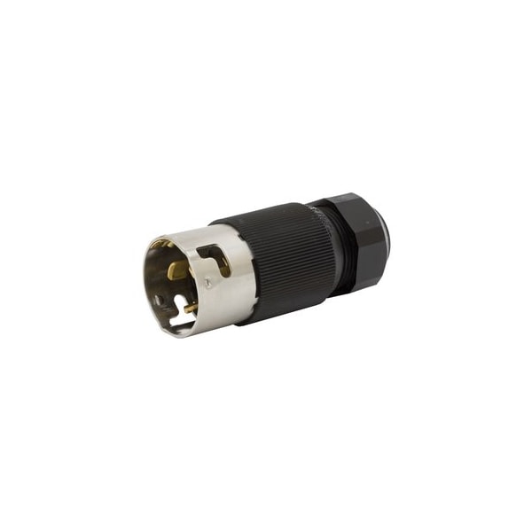 Hubbell Wiring Twist-Lock 50A 125/250V 3-Pole 4-Wire Male Plug, Black CS6365L - main