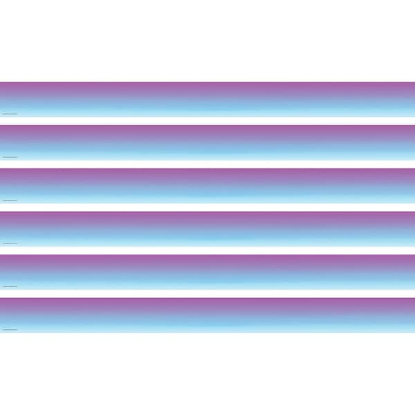 Teacher Created Resources Purple and Blue Color Wash Straight Border Trim, 35 Feet Per Pack, 6PK TCR3932 - main