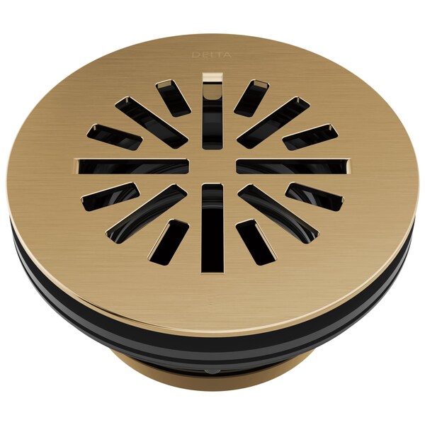 Delta 4 in Prefab Round Shower Drain In Champagne Bronze DT051411-CZ - main