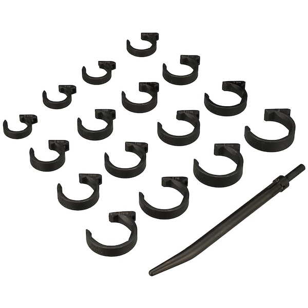 Milton ShockIt Line Wrench Set, 16-Piece SAE - Heavy Duty