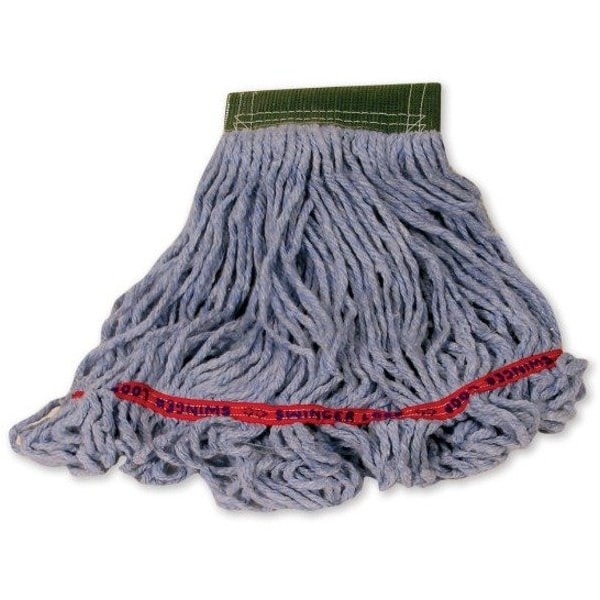 Rubbermaid Commercial 5 in Looped-End Wet Mop, Blue, Cotton/Synthetic, PK6, FGC15306BL00 FGC15306BL00 - main