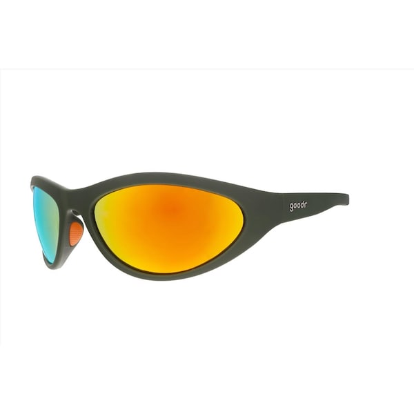 Goodr Unisex Sunglasses Sunglasses Green Frame Green Frame Unisex Orange Lens Green Frame Unisex Pol G00454BUGAM5RF - main