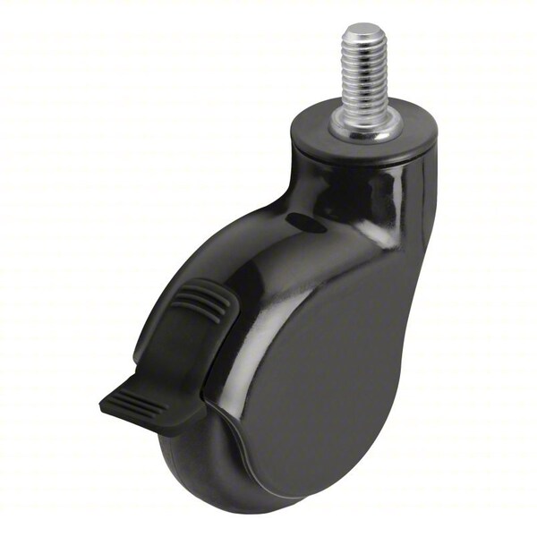 Medcaster Plate Casters, 3"dia, 110lb PGE30748-BK-MNT33(KK)B - main