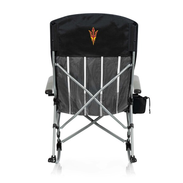 Picnic Time Family Of Brands NCAA Arizona State Sun Devils Outdoor Rocking Camp Chair - XL Heavy Duty Camping Chair 805-01-175-024-0 - main